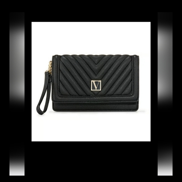 NWT! VICTORIA'S SECRET BLACK LILY CLUTCH/WRISTLET - Picture 3 of 9